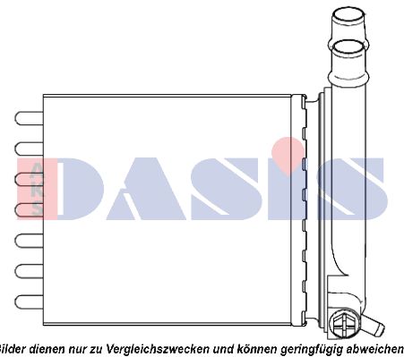 AKS DASIS Теплообменник, отопление салона 089006N